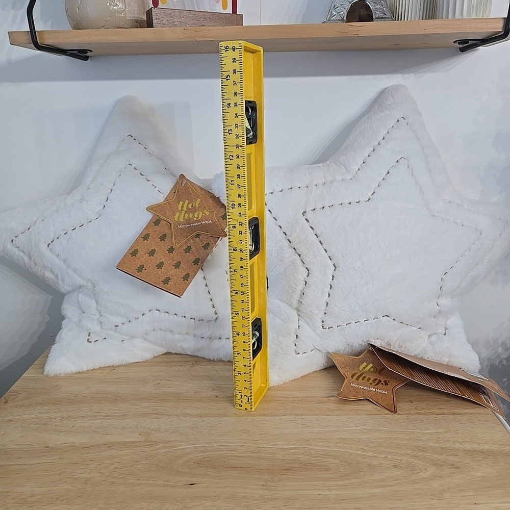 White Star-Shaped Throw Pillows